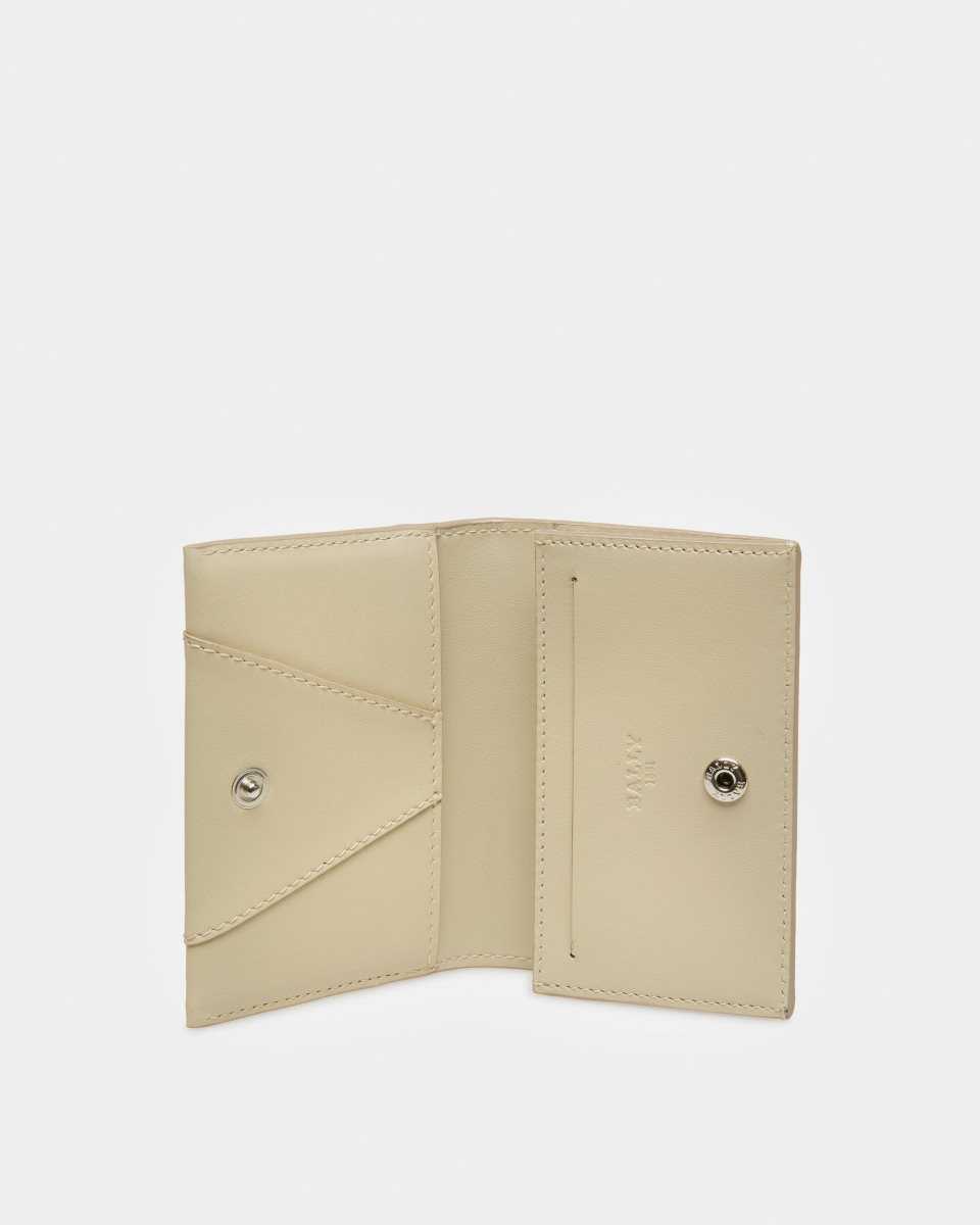 Bally Annye Leather Card Holder Beige | DVARW6705