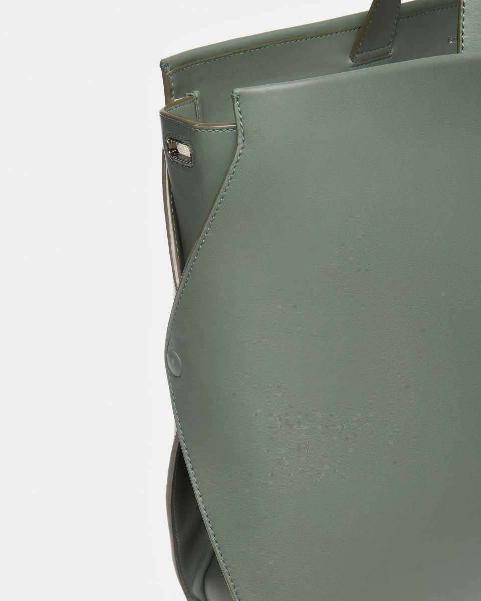 Bally Arbona Leather Tote Green | CBTFN4095