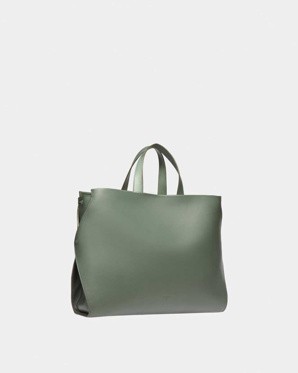 Bally Arbona Leather Tote Green | CBTFN4095