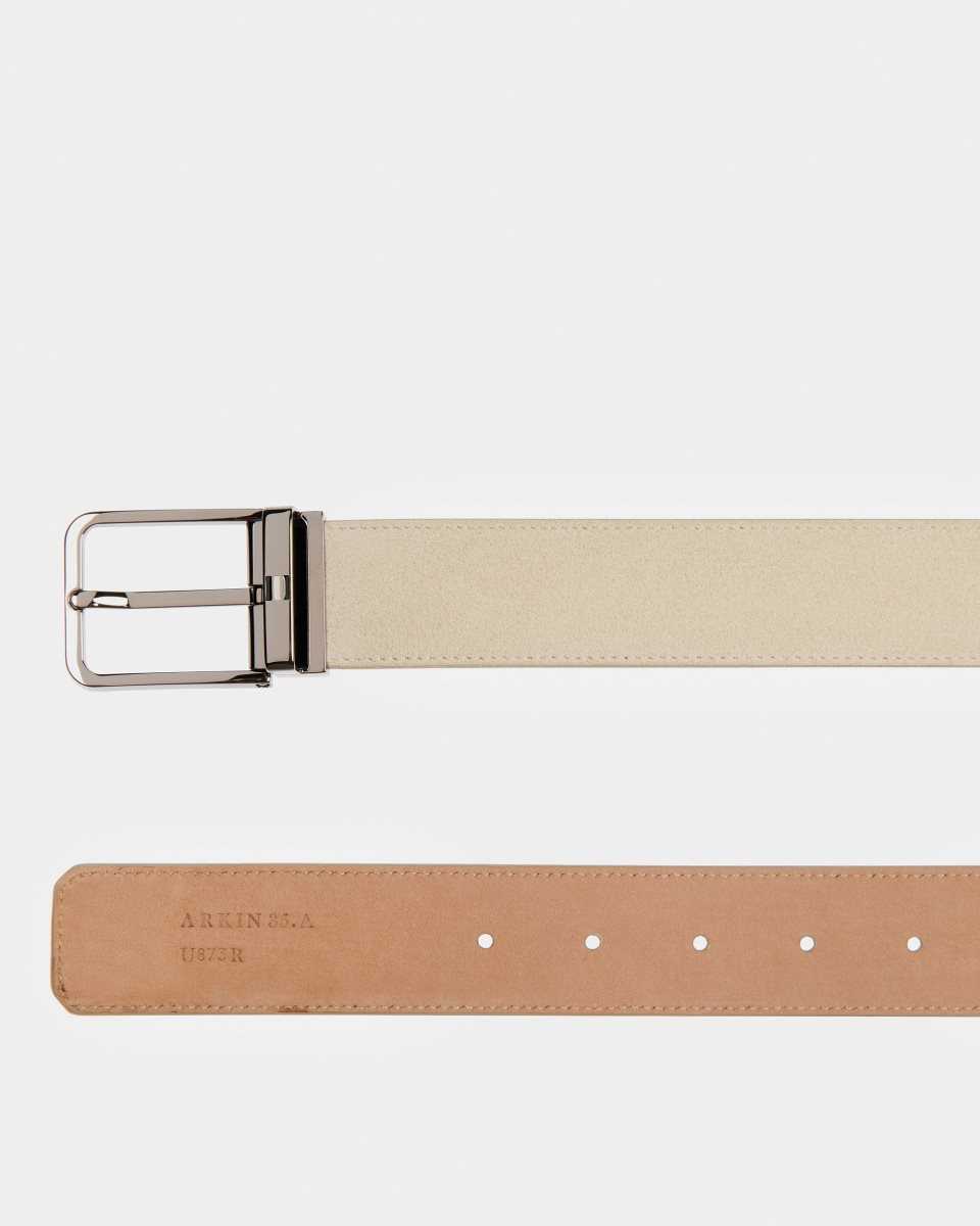 Bally Arkin Leather 35mm Belt Beige | NKCQT6295