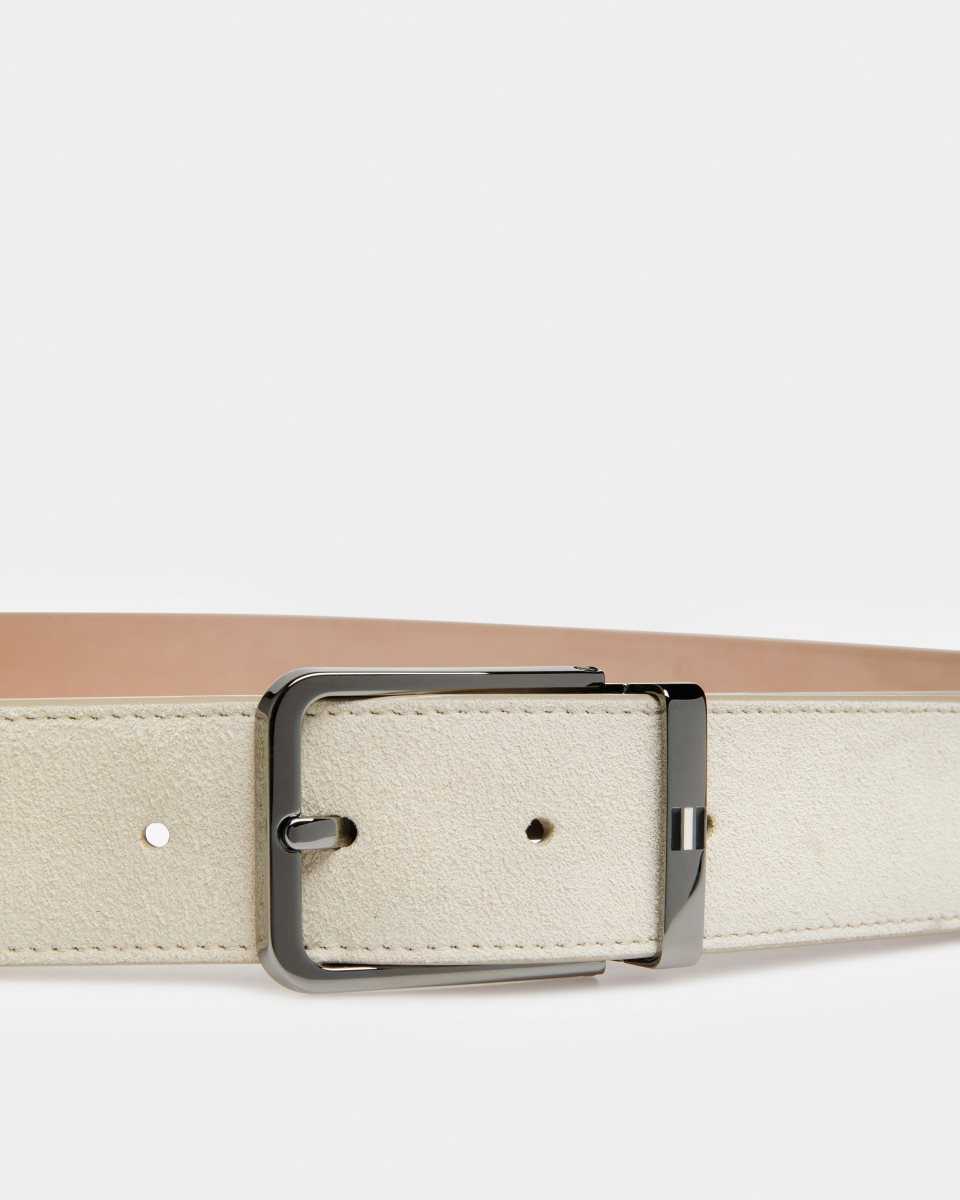 Bally Arkin Leather 35mm Belt Beige | NKCQT6295