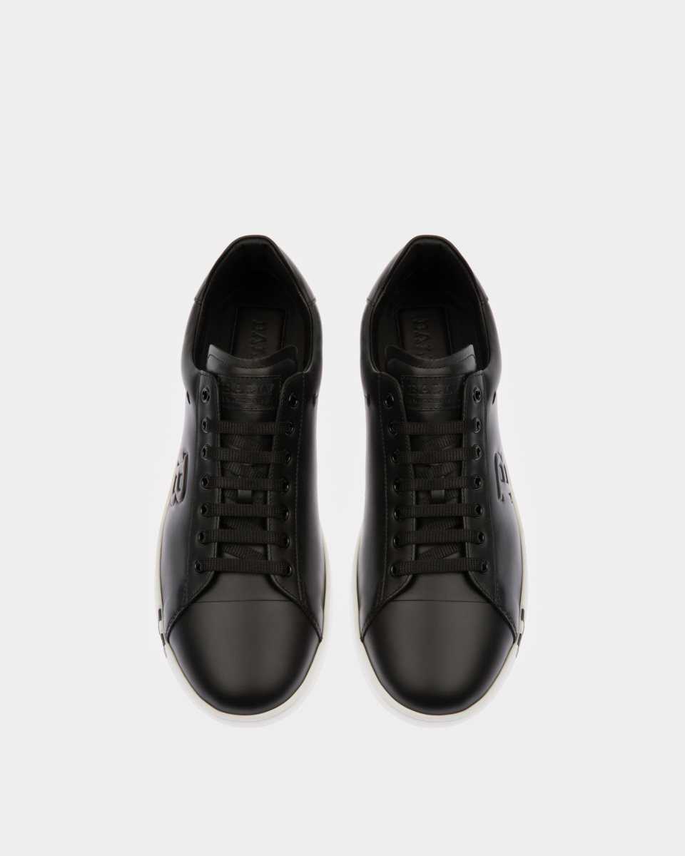 Bally Asher Leather Sneakers Black | TFPOI3510