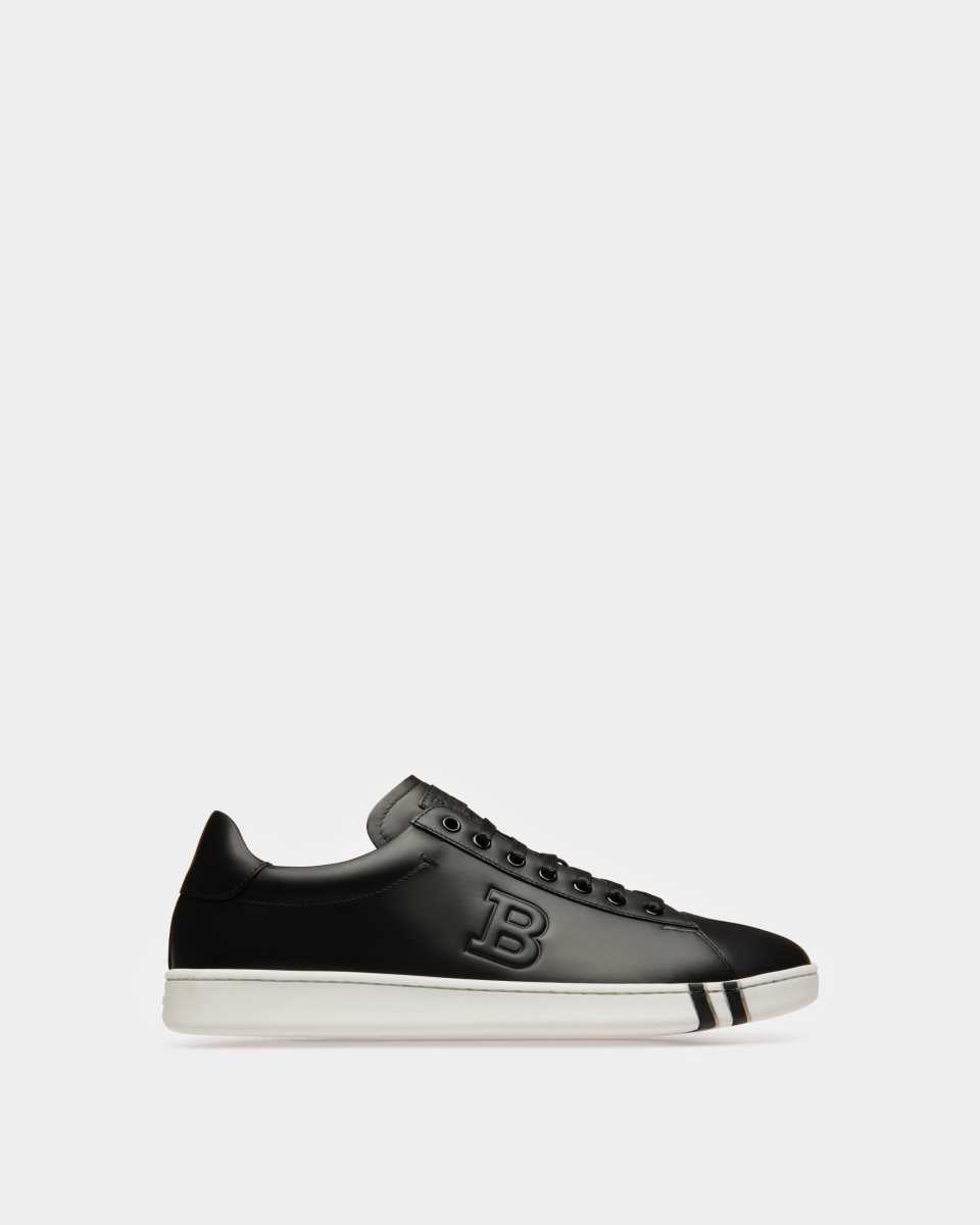 Bally Asher Leather Sneakers Black | TFPOI3510