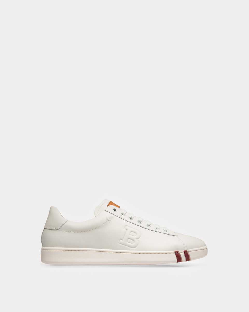 Bally Asher Leather Sneakers White | YUOEK9307