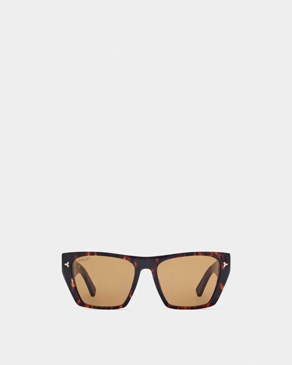 Bally Ashley Geometric Full Rim Sunglasses Grey | HCQWV2975