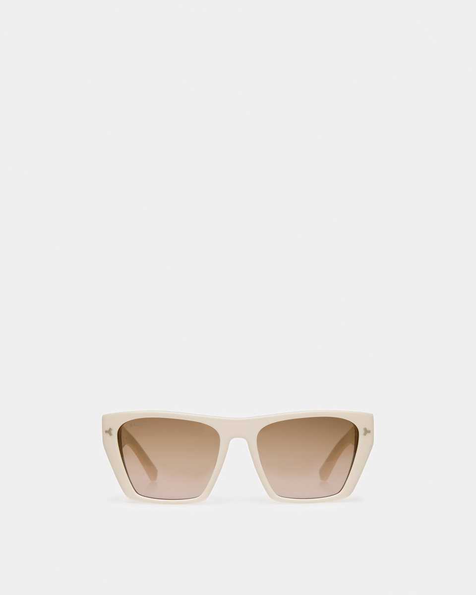 Bally Ashley Geometric Full Rim Sunglasses Grey | HCQWV2975