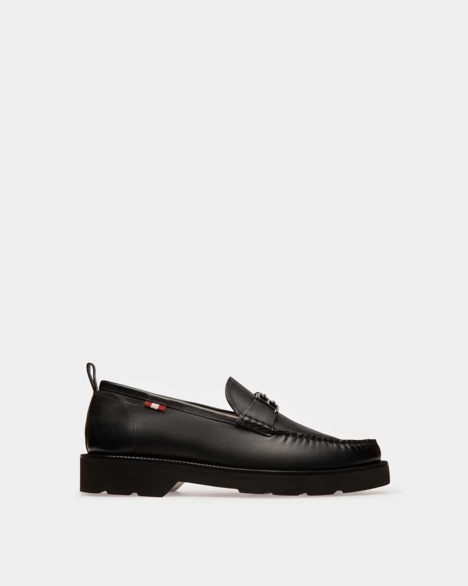 Bally Astel Leather Sneakers Black | YALNV9824