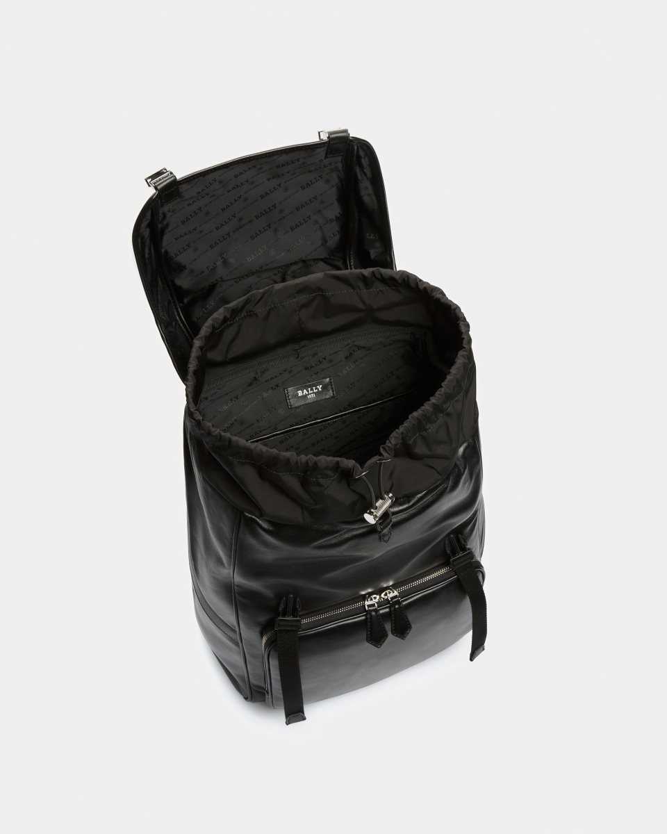 Bally Athor Leather Backpack Black | ITHFO8210