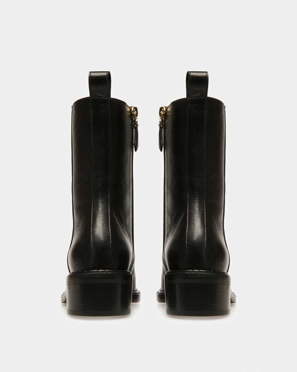 Bally Austine Leather Boots Black | AZEPO5281