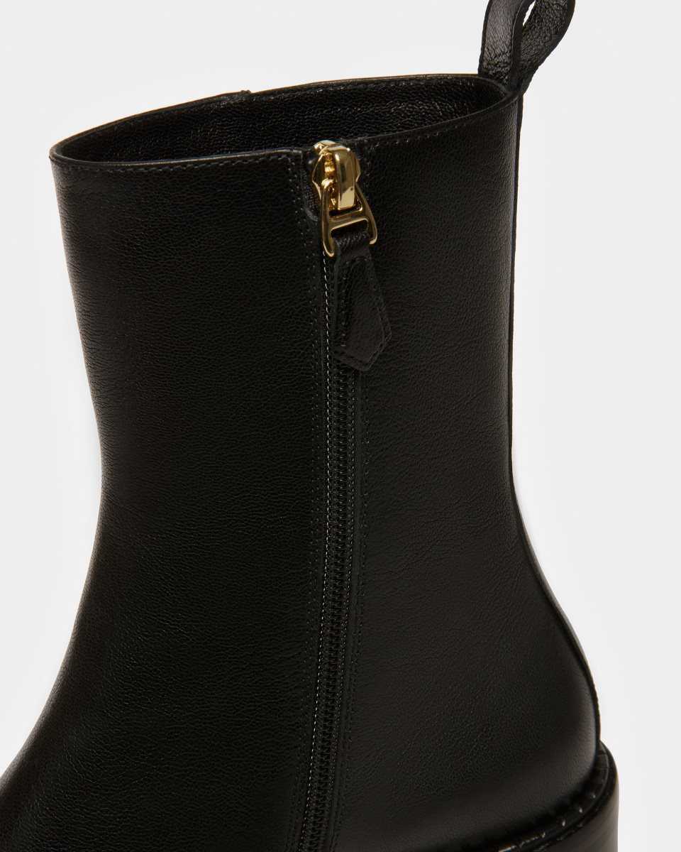 Bally Austine Leather Boots Black | AZEPO5281