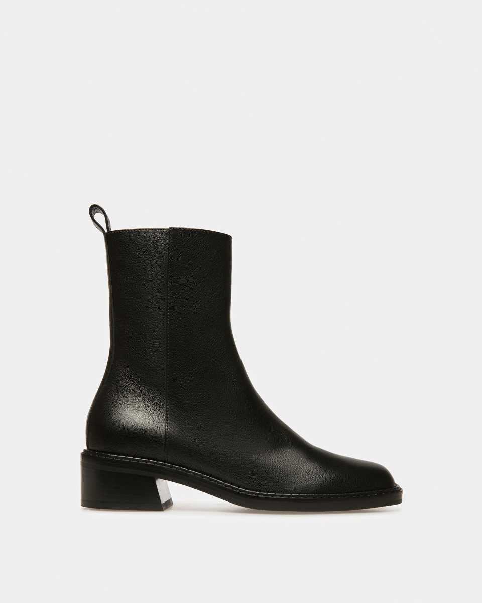 Bally Austine Leather Boots Black | AZEPO5281