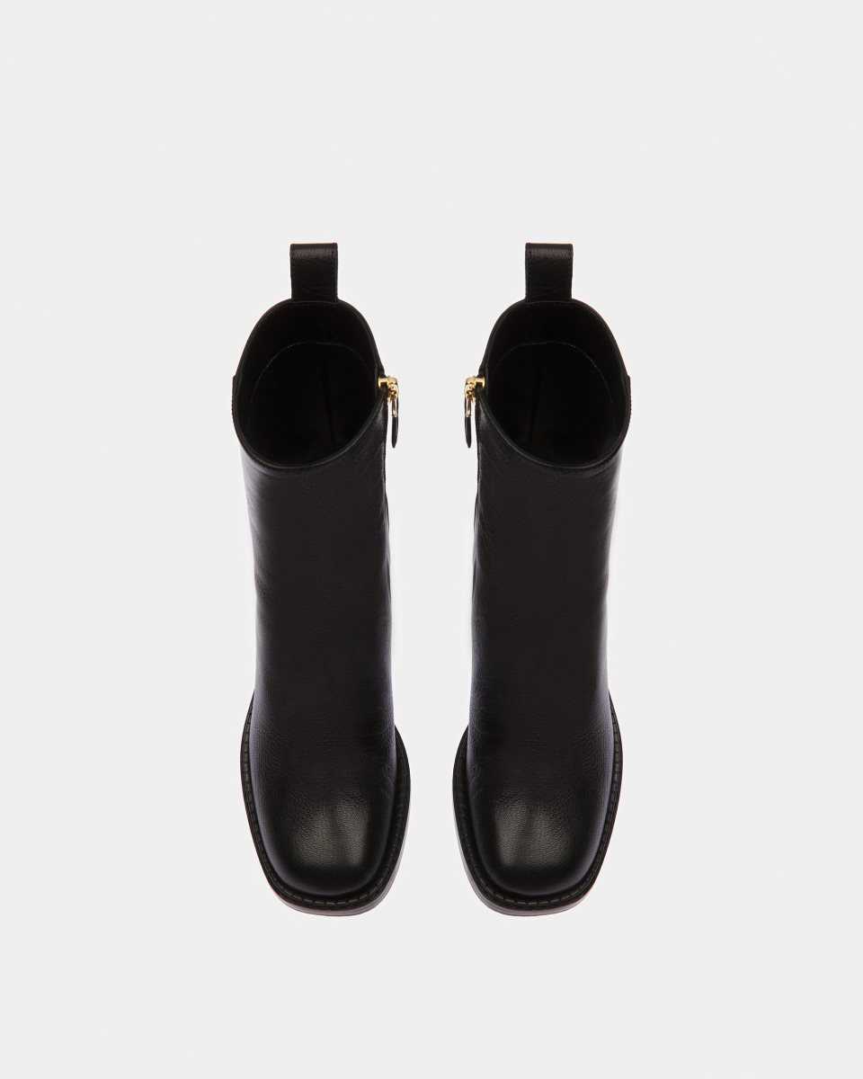 Bally Austine Leather Boots Black | WRXPN4935