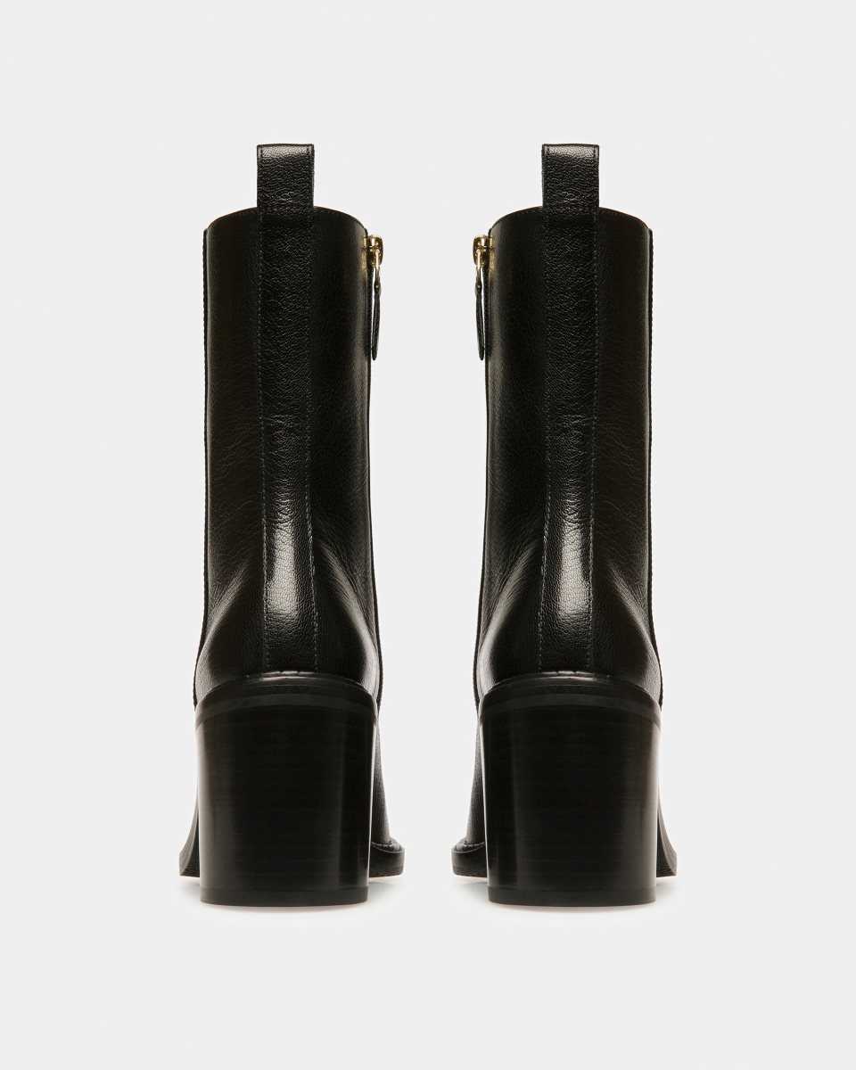 Bally Austine Leather Boots Black | WRXPN4935