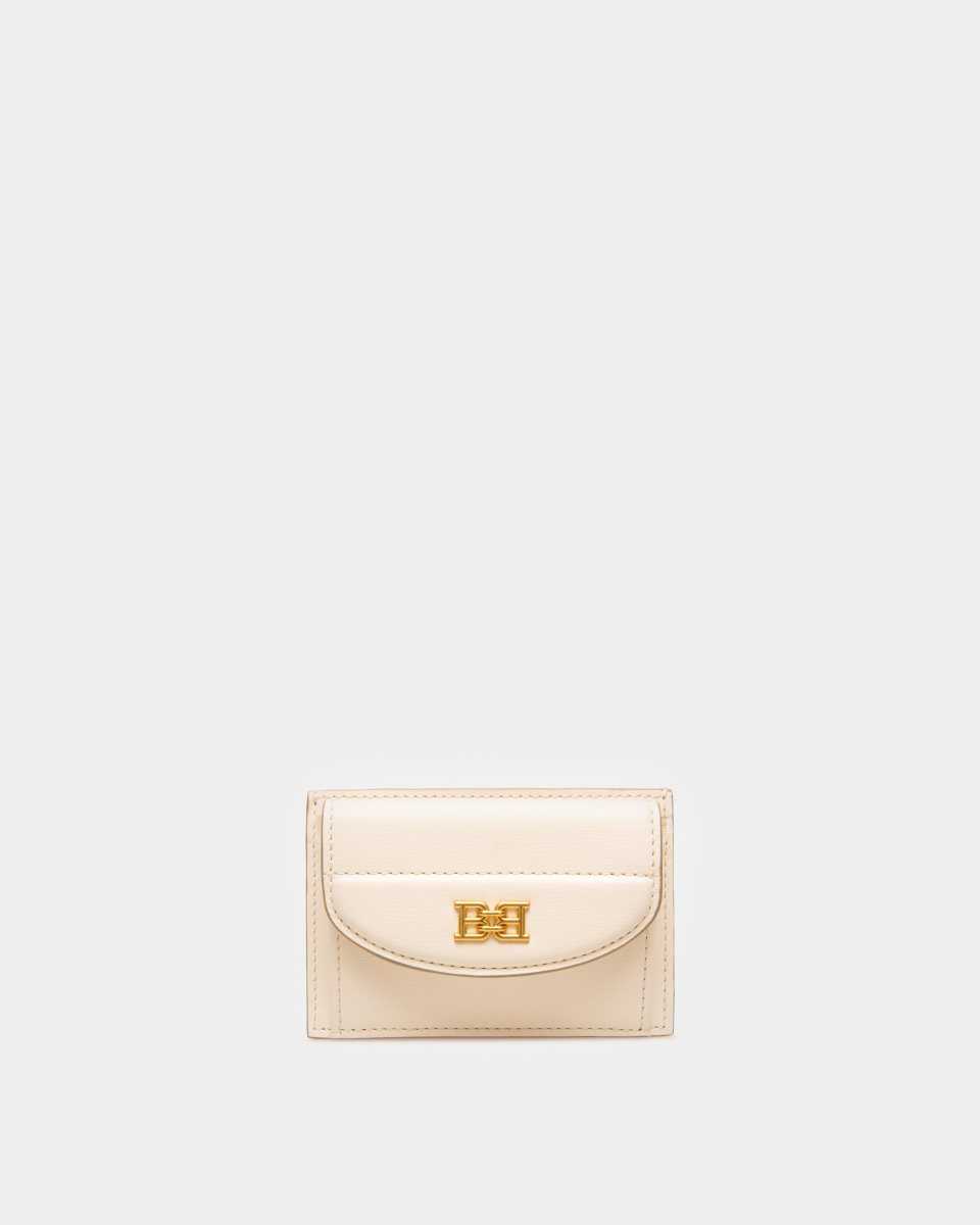 Bally Ava Leather Business Card Holder Orange | QVNXW5071