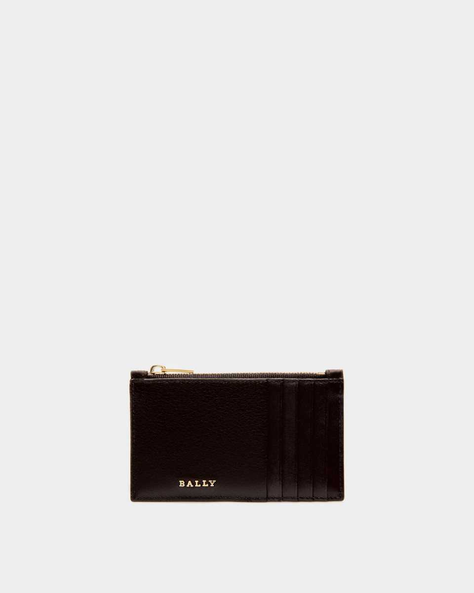 Bally Ava Leather Card Holder Beige | QKDBJ8573