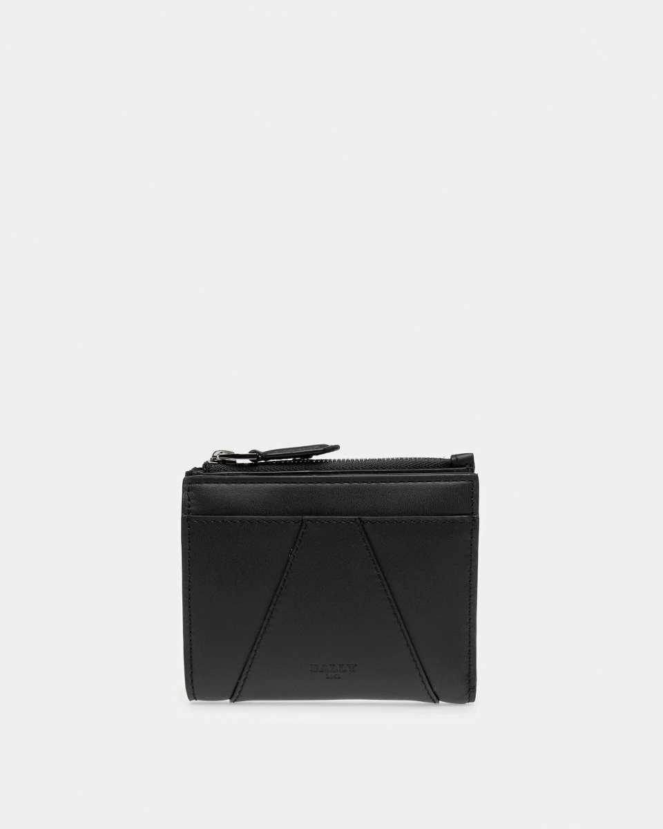 Bally Axeel Leather Wallet Black | ILNPQ4780