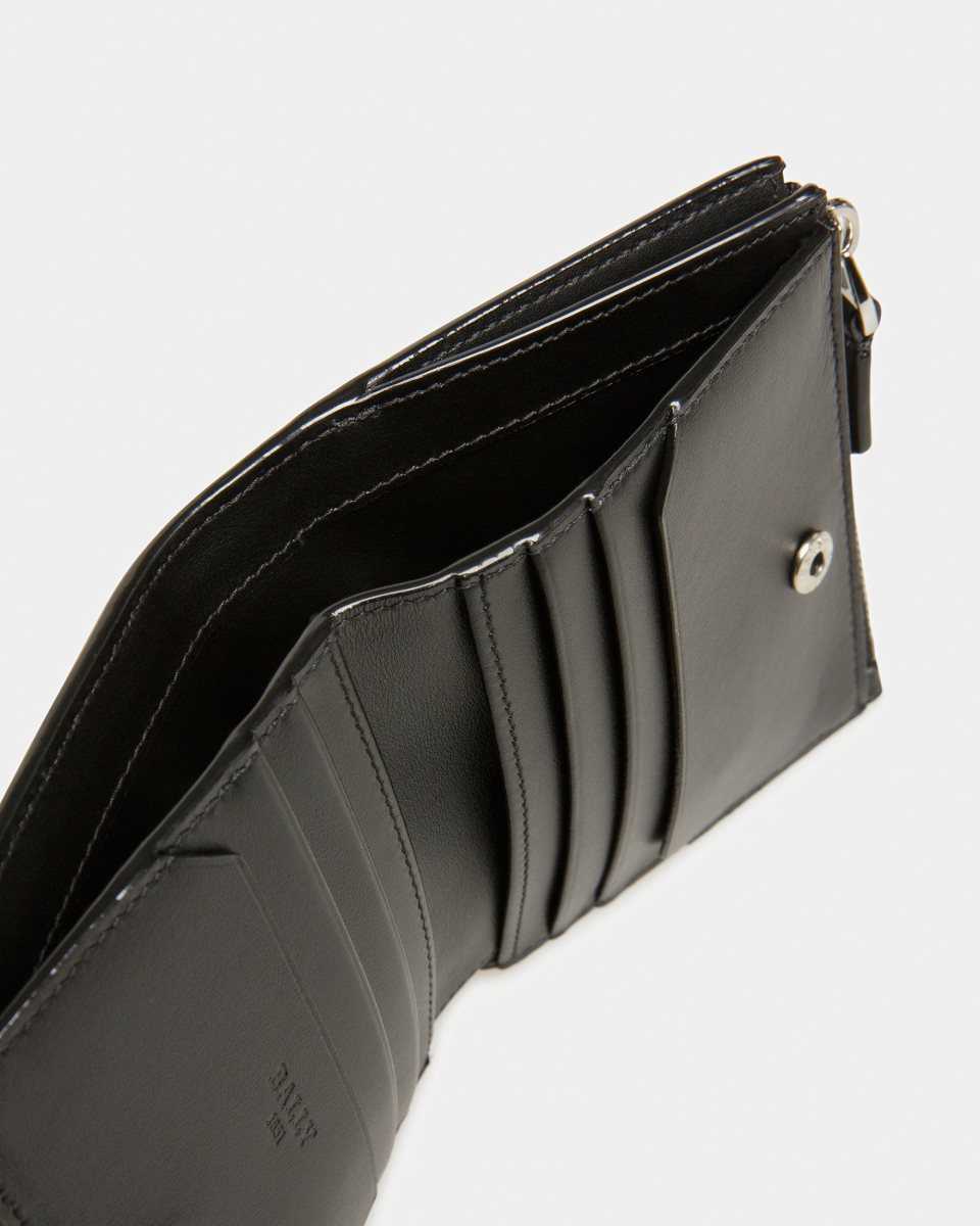 Bally Axeel Leather Wallet Black | JPYXZ2437