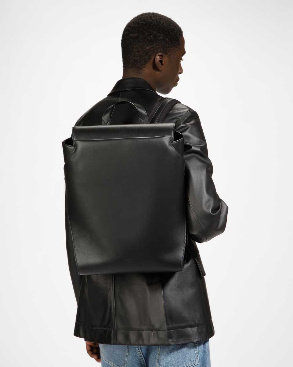 Bally Azorin Leather Backpack Black | NREKO5741