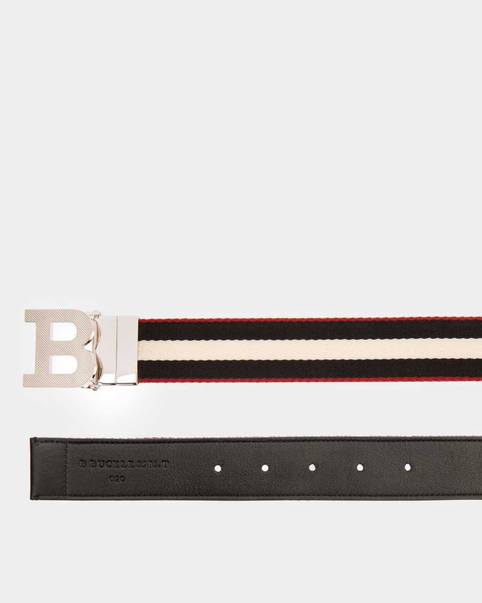 Bally B Buckle Fabric 35mm Belt Multicolor | LVSWA4089