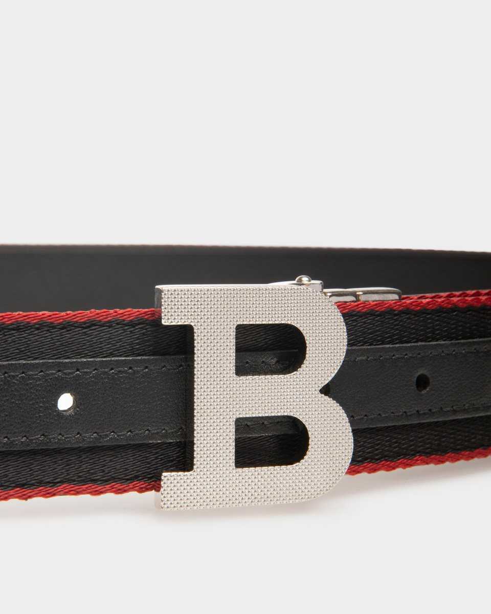 Bally B Buckle Fabric 35mm Belt Multicolor | LVSWA4089