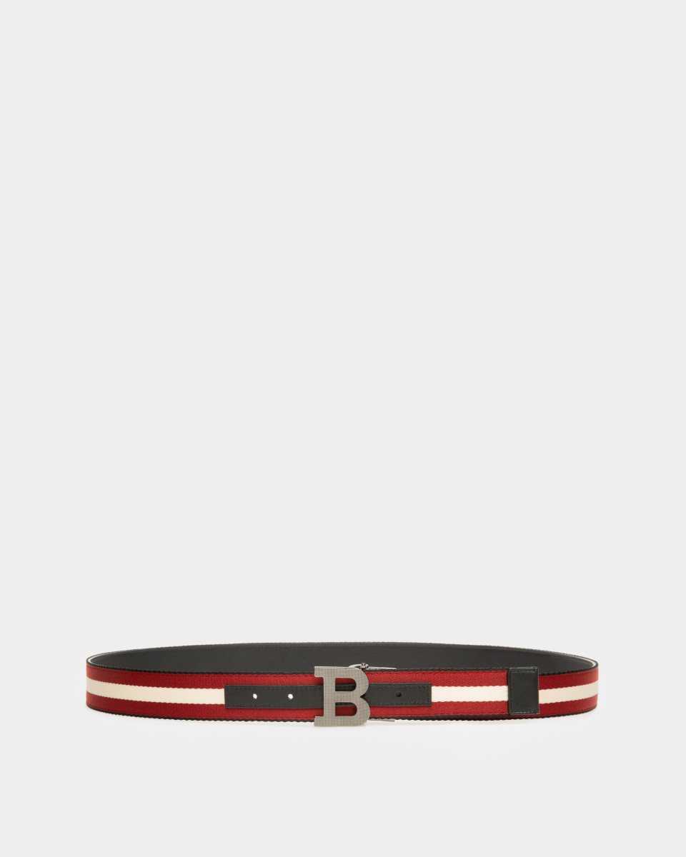 Bally B Buckle Fabric 35mm Belt Multicolor | LVSWA4089