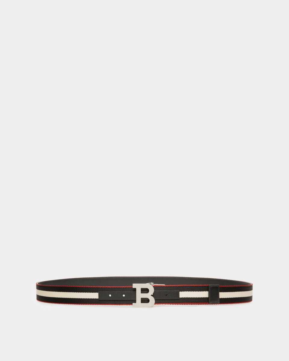 Bally B Buckle Fabric 35mm Belt Multicolor | LVSWA4089