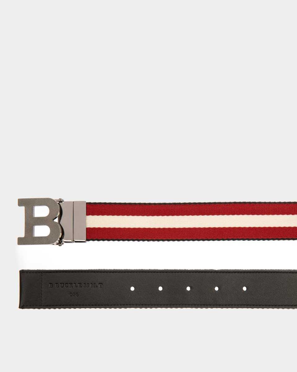 Bally B Buckle Fabric 35mm Belt Multicolor | TAUEY7905