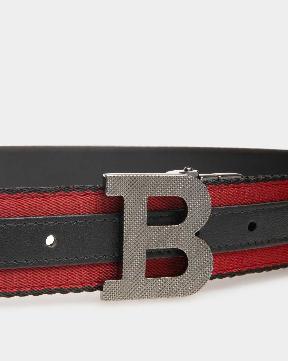 Bally B Buckle Fabric 35mm Belt Multicolor | TAUEY7905