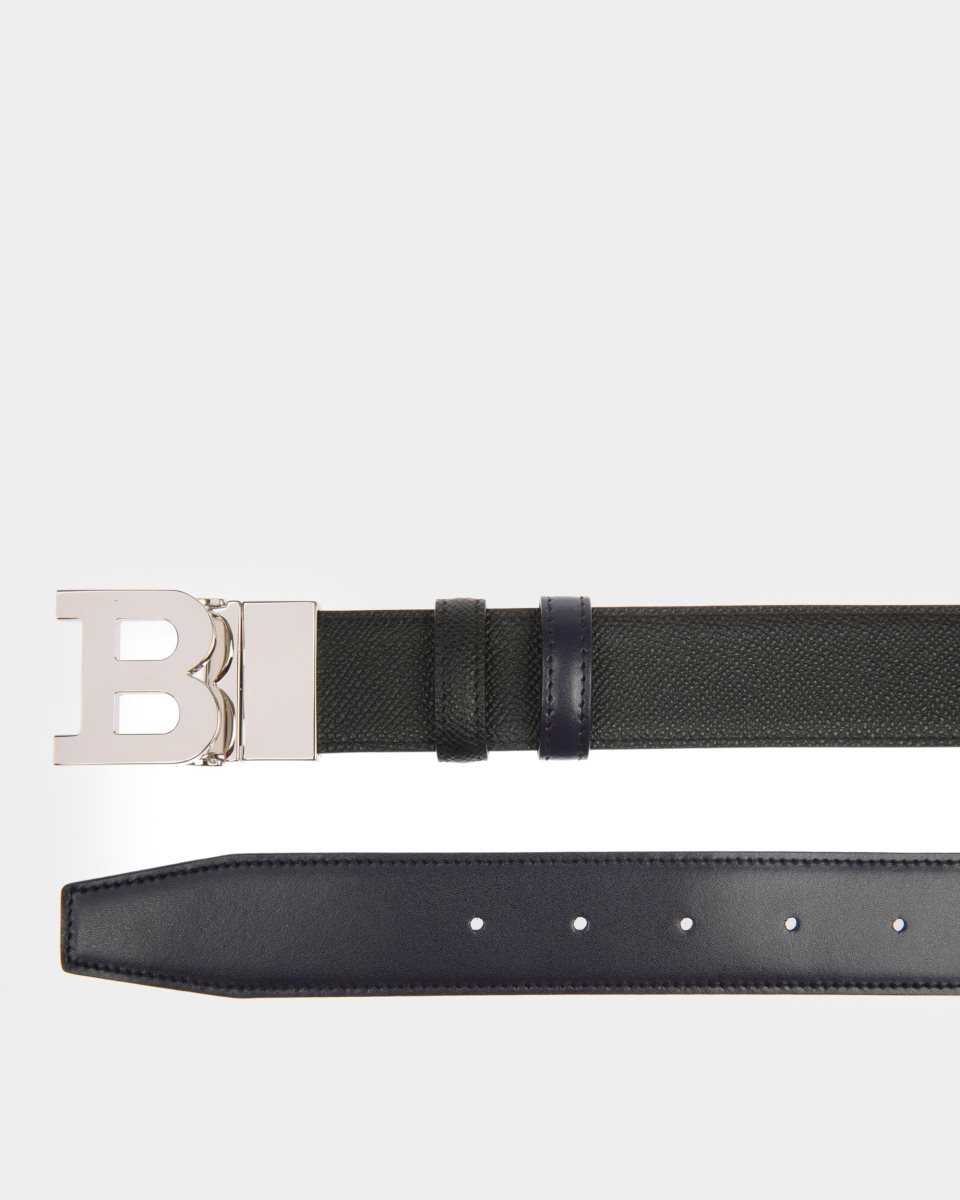 Bally B Buckle Leather 35mm Belt Black | DLFXY3621