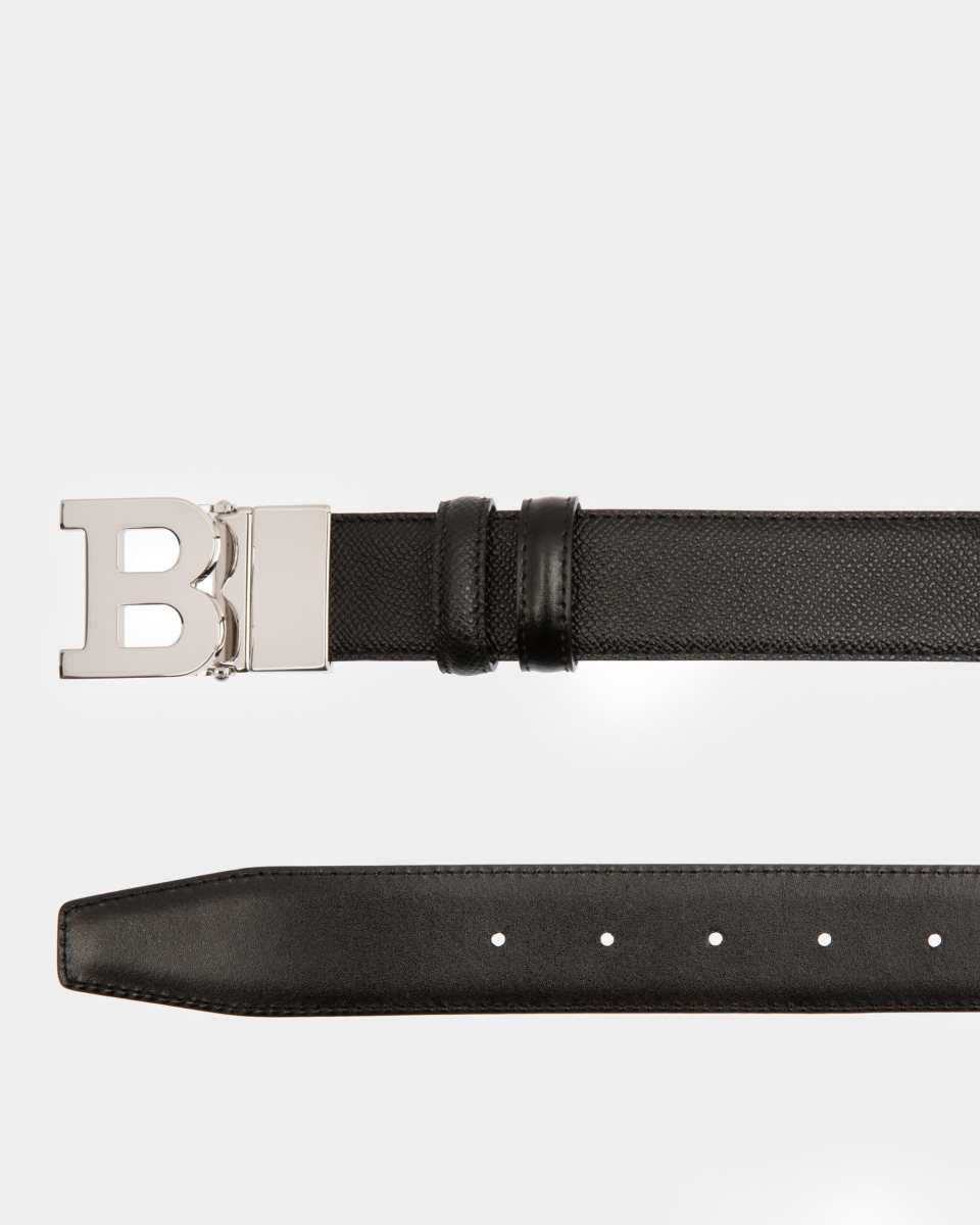 Bally B Buckle Leather 35mm Belt Black | HDEJS9654