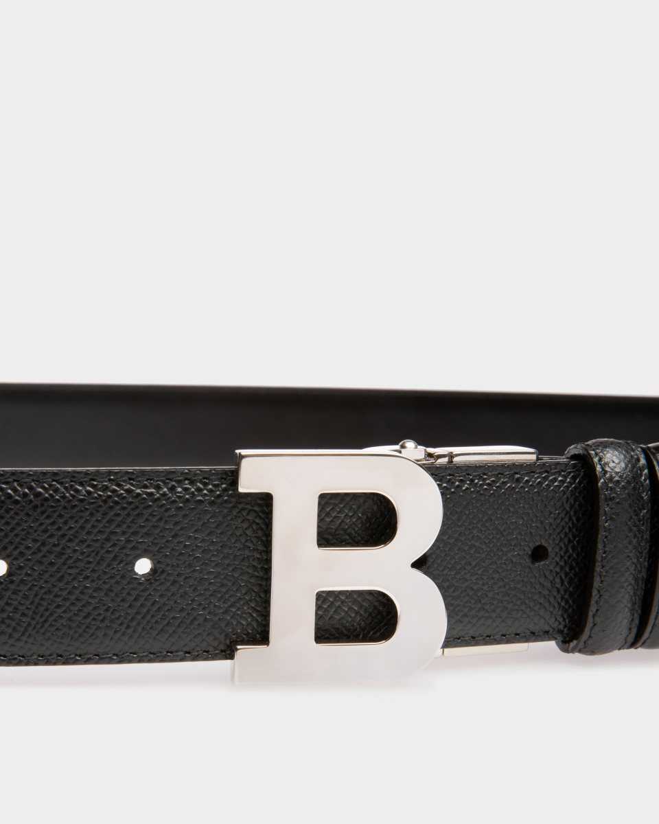 Bally B Buckle Leather 35mm Belt Black | HDEJS9654