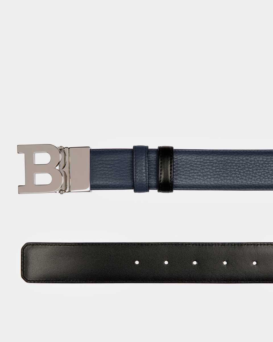 Bally B Buckle Leather Belt Black | IUZNY6150