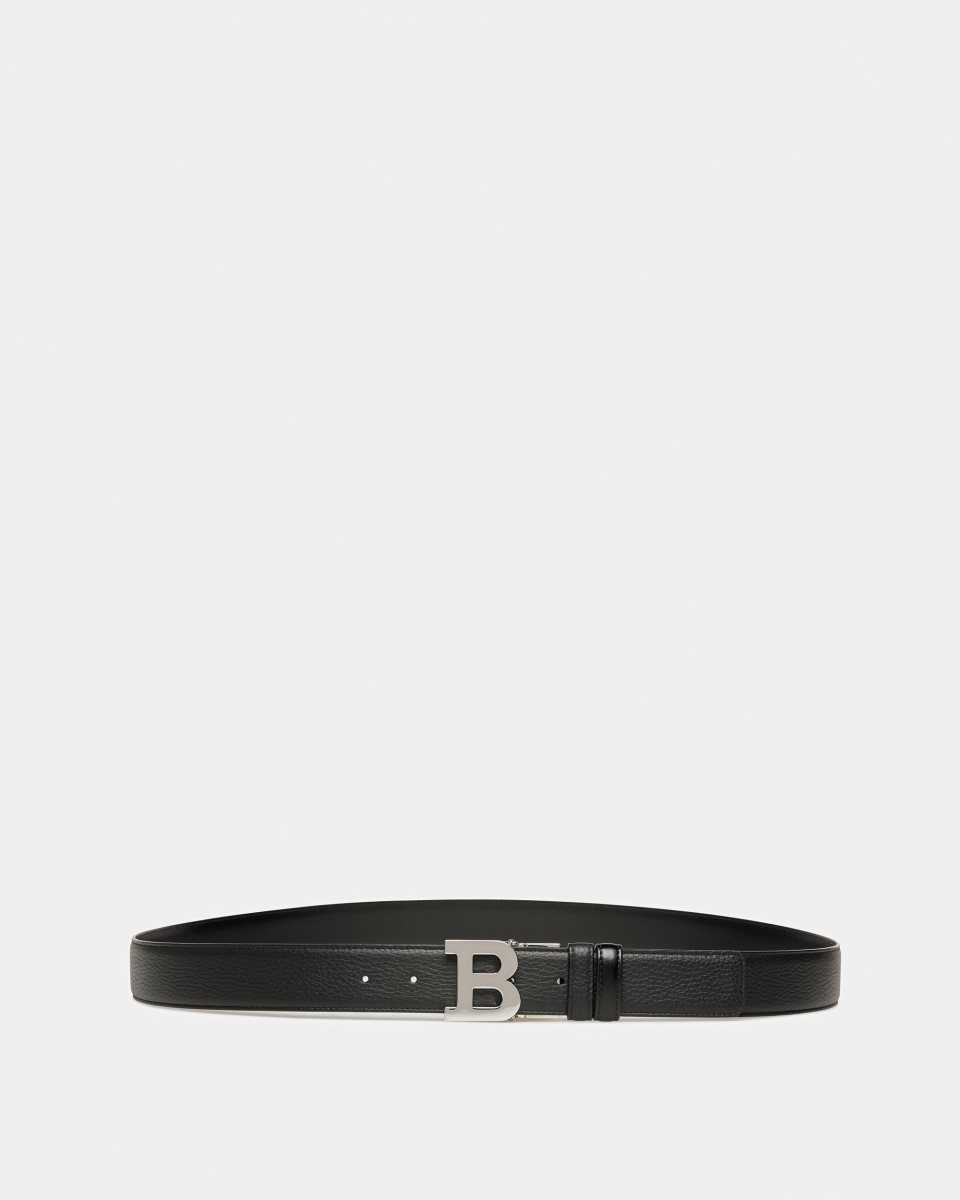 Bally B Buckle Leather Belt Black | IUZNY6150