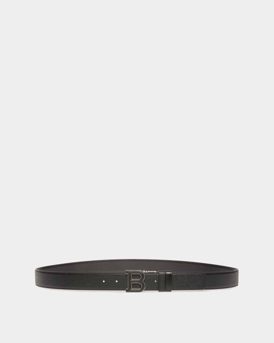 Bally B Buckle Leather Belt Black | IUZNY6150