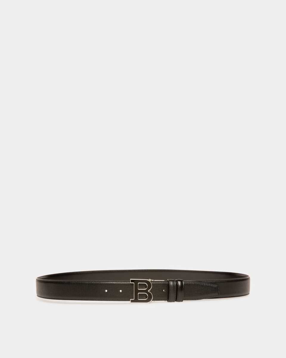 Bally B Buckle Leather Belt Black | IUZNY6150