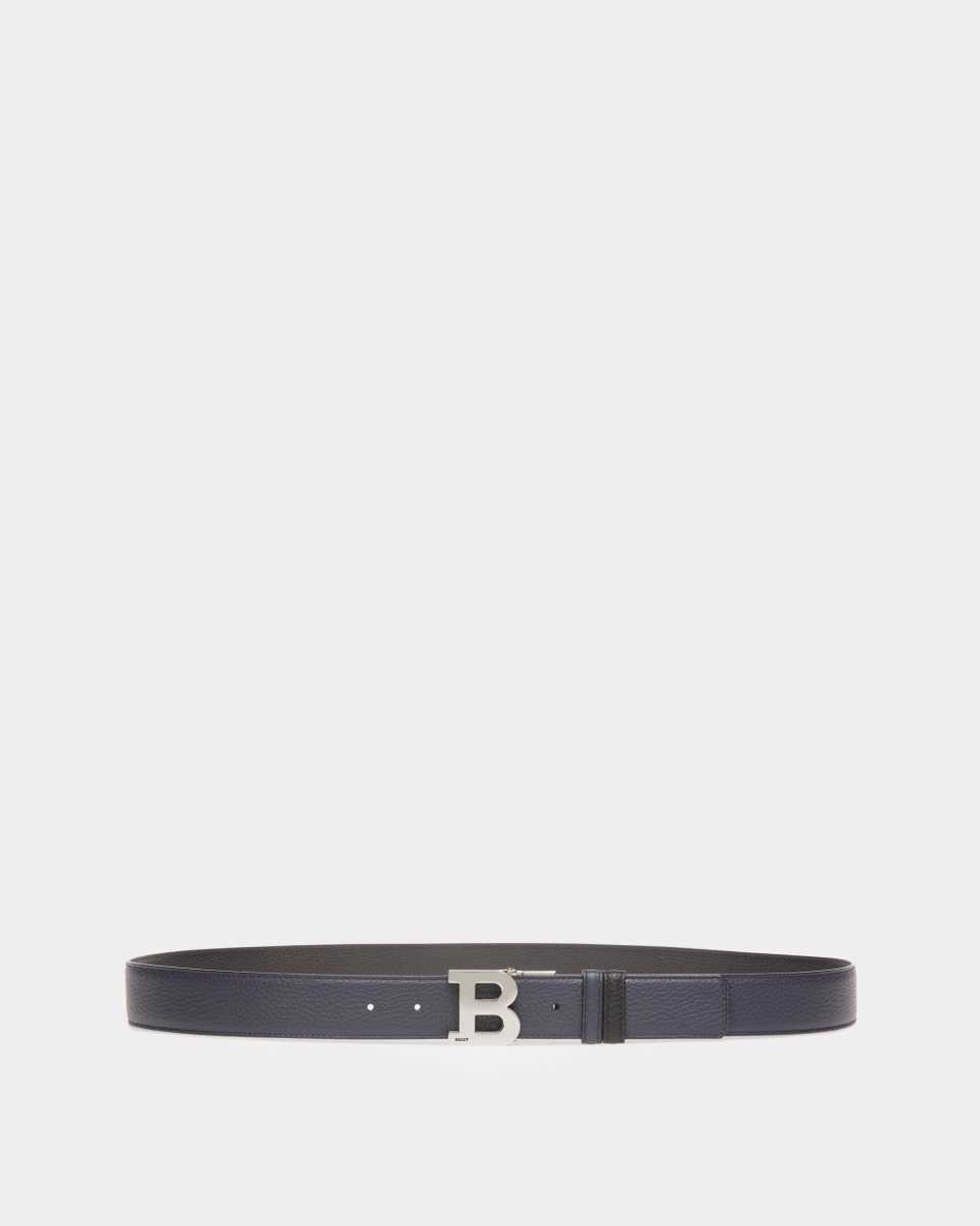 Bally B Buckle Leather Belt Black | OZIMU3401