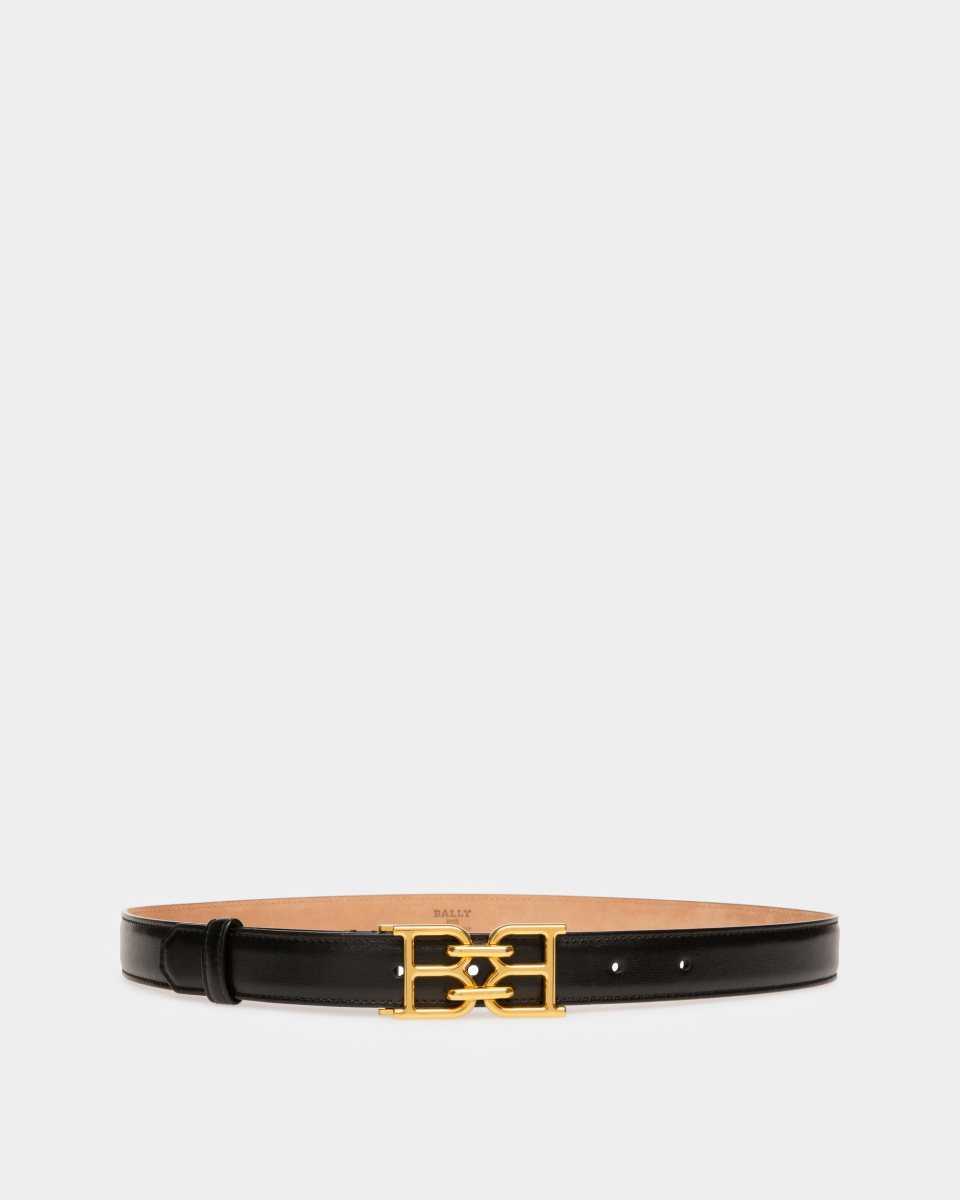 Bally B-Chain Belt Leather Belt Black | AUCWK5864