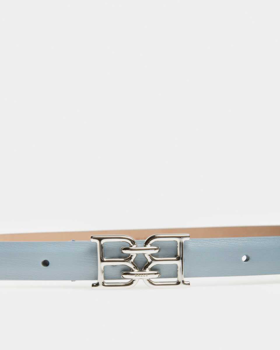 Bally B-Chain Belt Leather Belt Blue | NGCHA5078