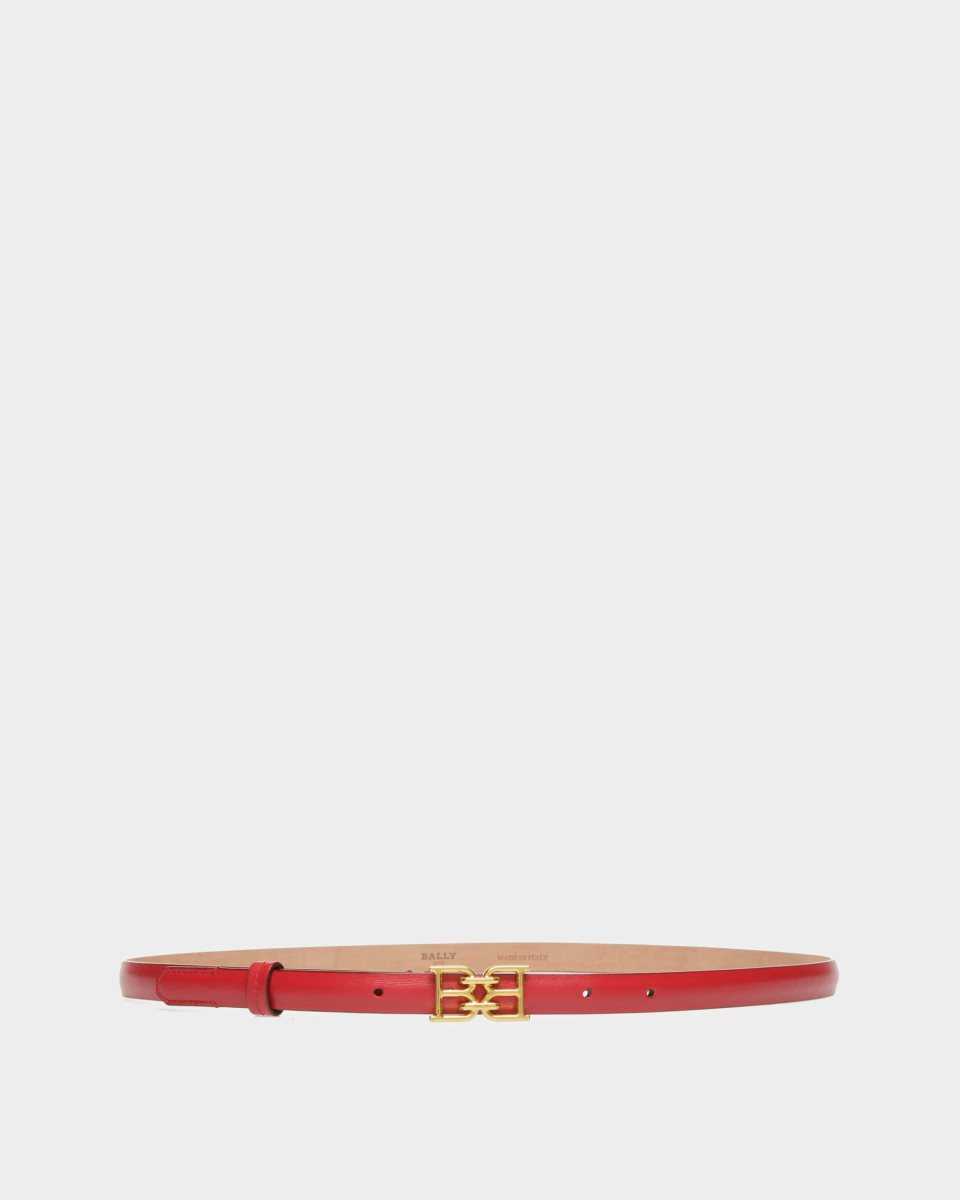 Bally B-Chain Leather 15mm Belt Black | LWHYK9831