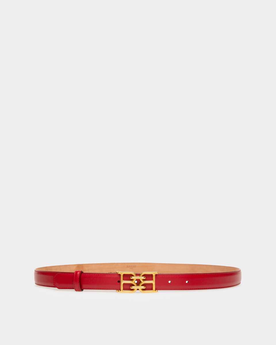 Bally B-Chain Leather 25mm Belt Black | OURDP0857