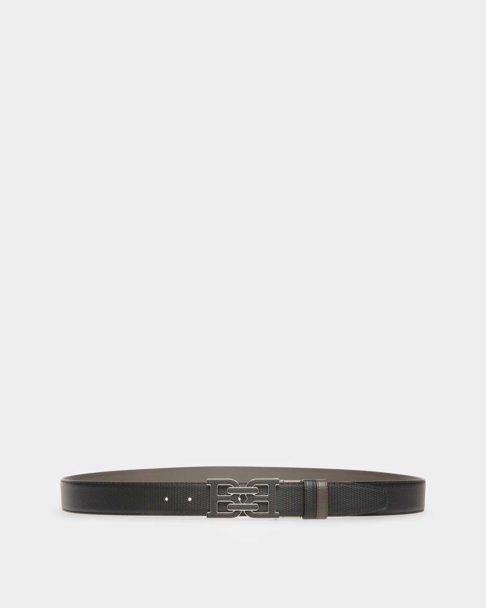 Bally B-Chain Leather 35mm Belt Black | WYTGU9140