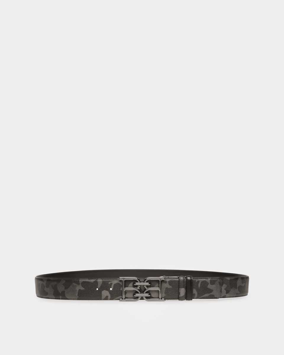 Bally B-Chain Leather 35mm Belt Black | WYTGU9140