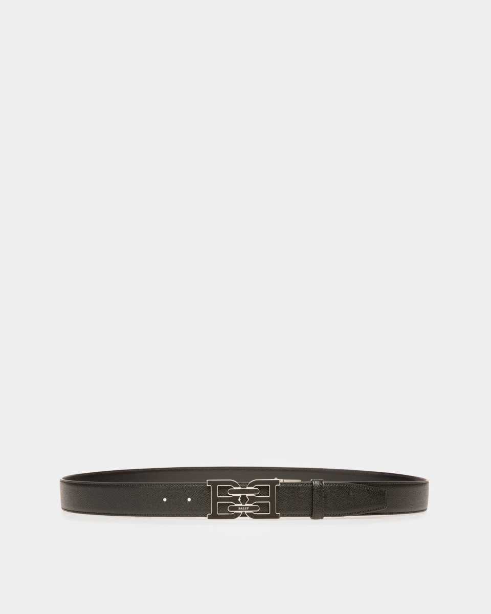 Bally B-Chain Leather 35mm Belt Black | WYTGU9140