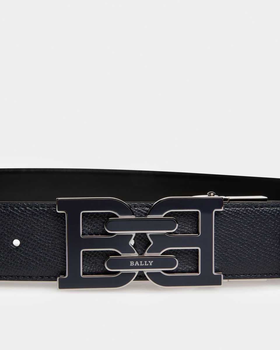 Bally B Chain Leather Belt Blue | VDXKT0386