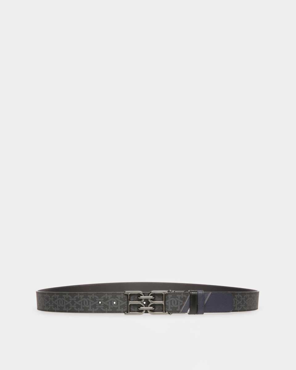 Bally B Chain Leather Belt Blue | VDXKT0386