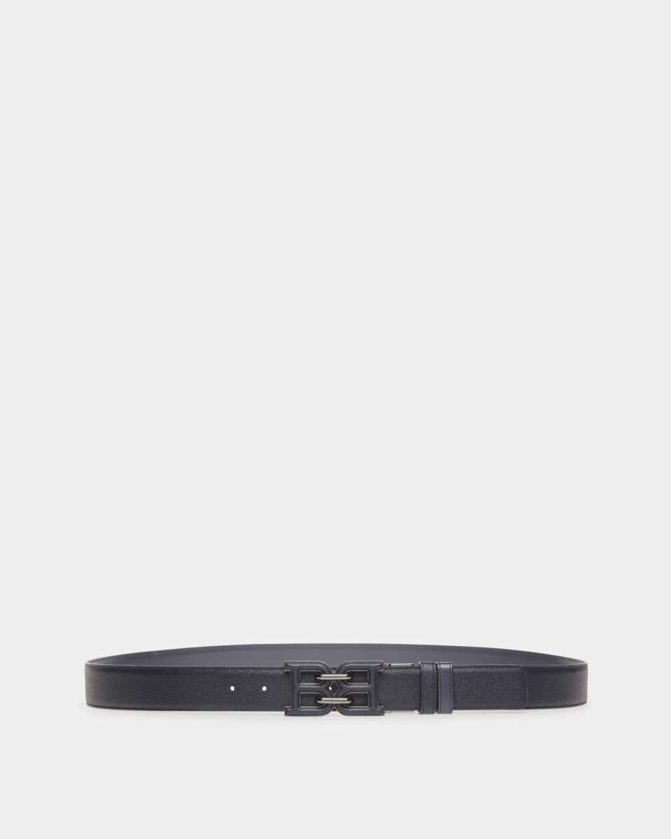 Bally B Chain Leather Belt Blue | VDXKT0386