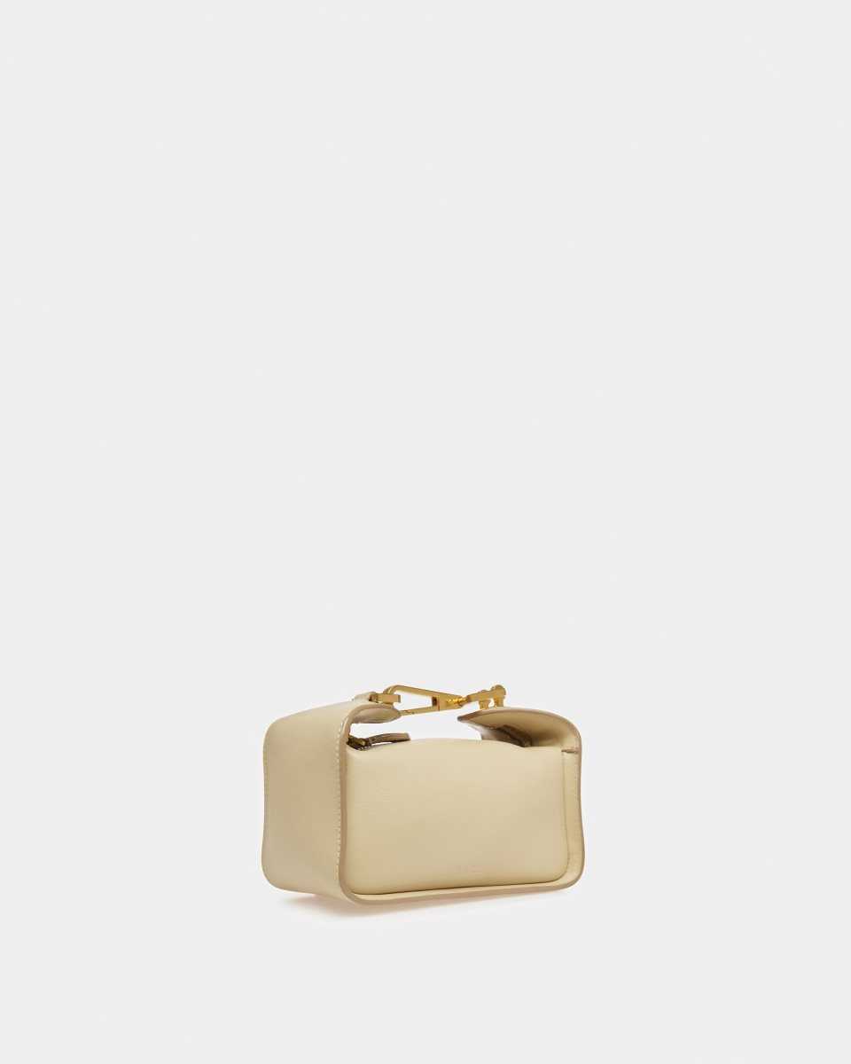 Bally B-Hook Xs Leather Minibag Beige | IUFHT4917