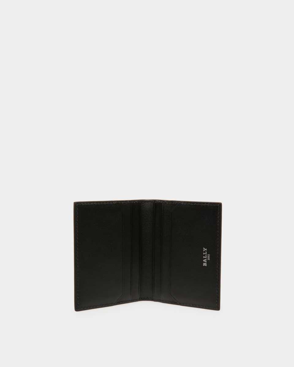 Bally Balder Recycled Leather Card Holder Black | UIRGJ0914