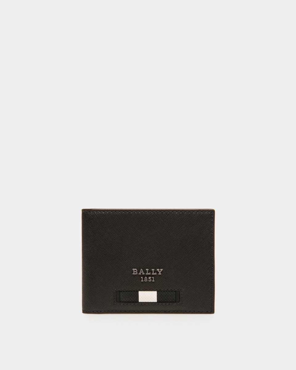 Bally Balder Recycled Leather Card Holder Black | UIRGJ0914