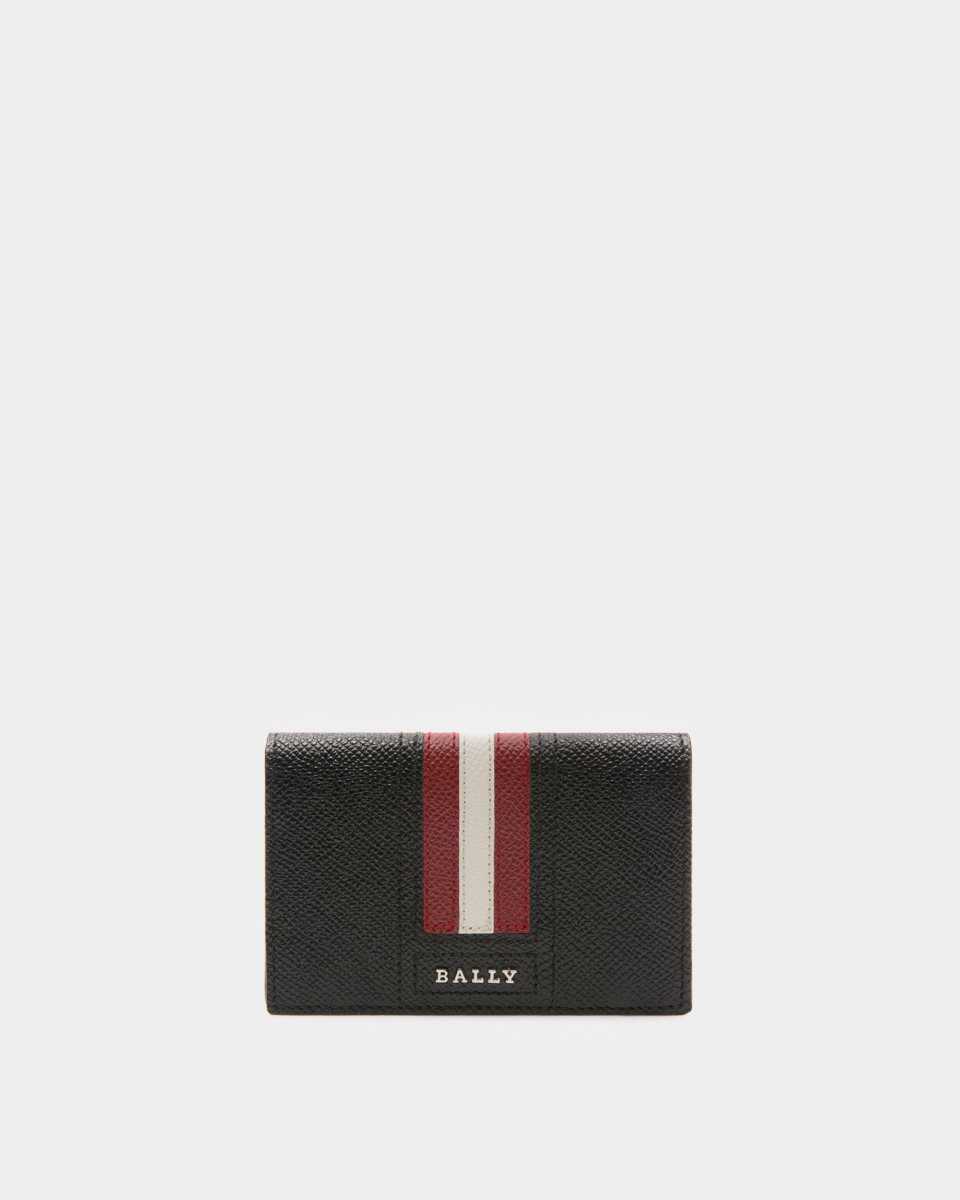 Bally Balee Leather Business Card Holder Black | RDGVW1087